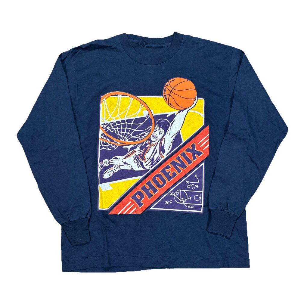 Vintage Phoenix Suns Long Sleeve Shooting Shirt Purple Mens Medium